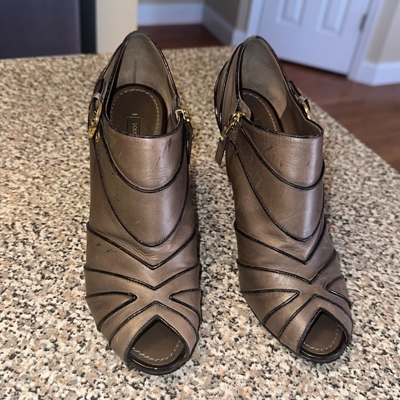 Louis Vuitton Peep Toe Booties EU 37 - Picture 1 of 16